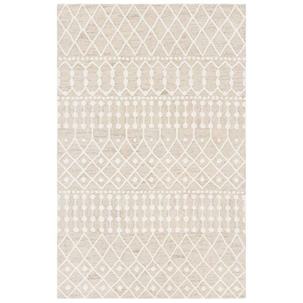 Safavieh Blossom Hand Tufted Rectangle Area RugBeige & Ivory 4 x 6 ft. BLM115B-4 - main